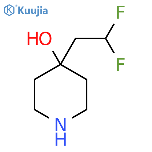 4-(2,2-difluoroethyl)piperidin-4-ol structure