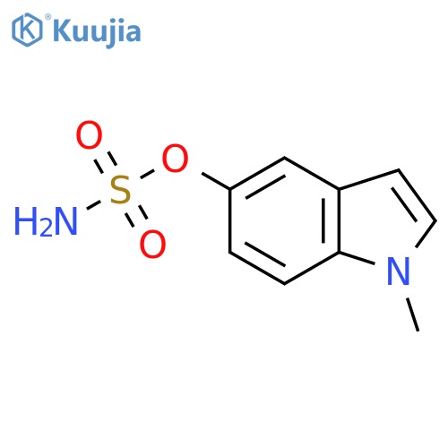 1-methyl-1H-indol-5-yl sulfamate structure