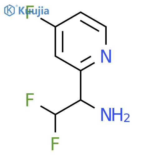 2,2-difluoro-1-(4-fluoropyridin-2-yl)ethan-1-amine structure