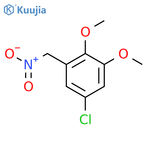 5-chloro-1,2-dimethoxy-3-(nitromethyl)benzene structure