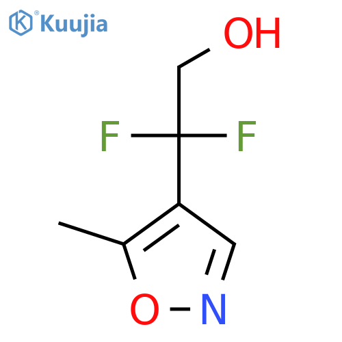2,2-difluoro-2-(5-methyl-1,2-oxazol-4-yl)ethan-1-ol structure
