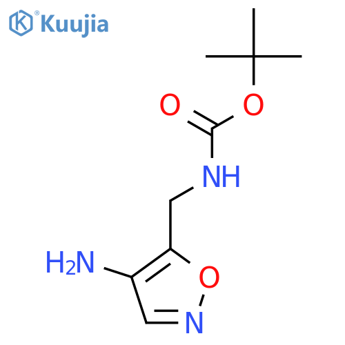 tert-butyl N-(4-amino-1,2-oxazol-5-yl)methylcarbamate structure
