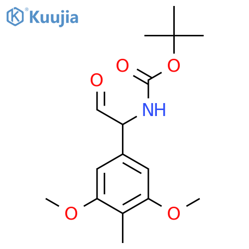 tert-butyl N-1-(3,5-dimethoxy-4-methylphenyl)-2-oxoethylcarbamate structure