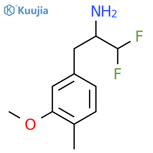 1,1-difluoro-3-(3-methoxy-4-methylphenyl)propan-2-amine structure