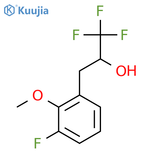1,1,1-trifluoro-3-(3-fluoro-2-methoxyphenyl)propan-2-ol structure