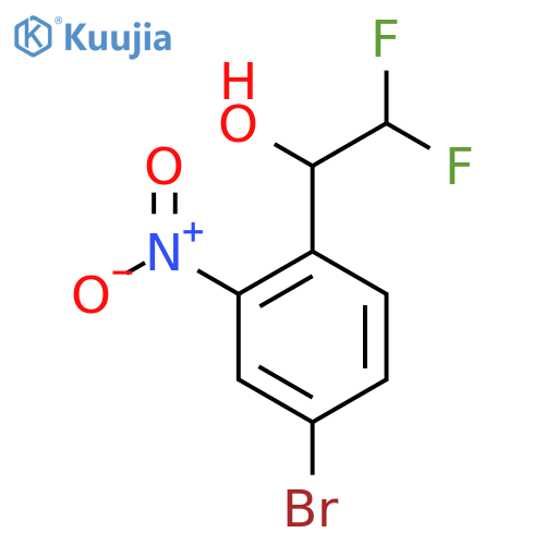 1-(4-Bromo-2-nitrophenyl)-2,2-difluoroethan-1-ol structure