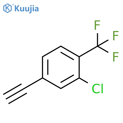 2-chloro-4-ethynyl-1-(trifluoromethyl)benzene structure