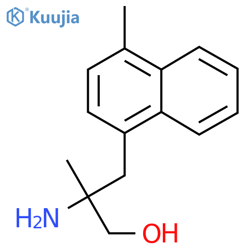 2-amino-2-methyl-3-(4-methylnaphthalen-1-yl)propan-1-ol structure