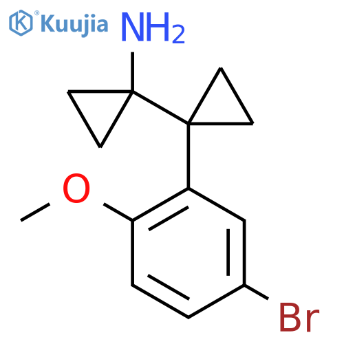 1-1-(5-bromo-2-methoxyphenyl)cyclopropylcyclopropan-1-amine structure