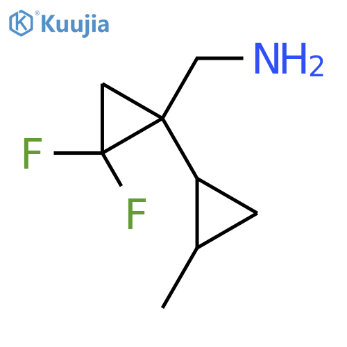 2,2-difluoro-1-(2-methylcyclopropyl)cyclopropylmethanamine structure