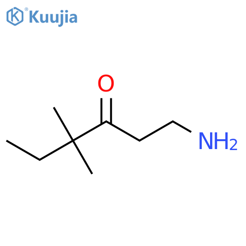 1-amino-4,4-dimethylhexan-3-one structure