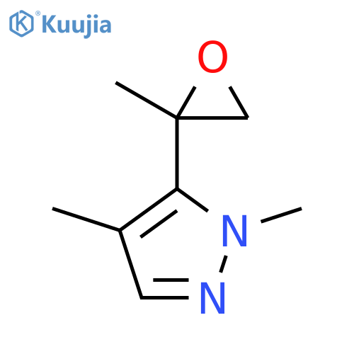 1,4-dimethyl-5-(2-methyloxiran-2-yl)-1H-pyrazole structure