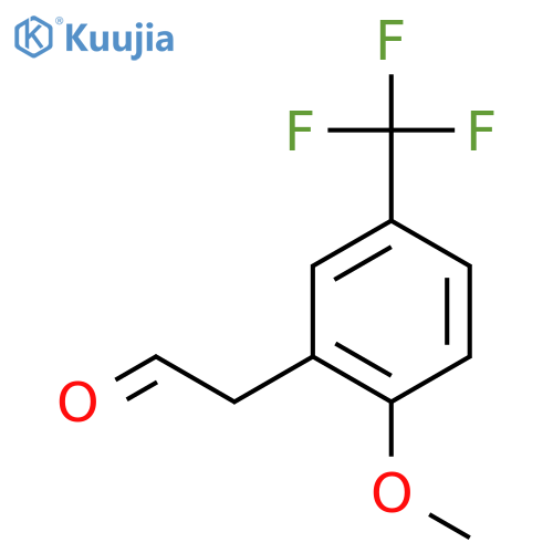 2-2-methoxy-5-(trifluoromethyl)phenylacetaldehyde structure