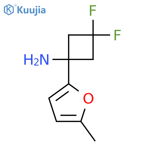 3,3-difluoro-1-(5-methylfuran-2-yl)cyclobutan-1-amine structure
