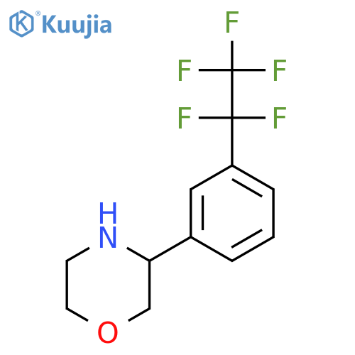 3-3-(pentafluoroethyl)phenylmorpholine structure