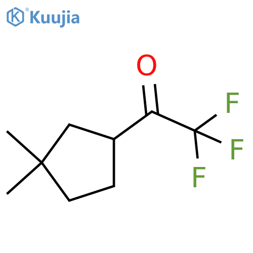 1-(3,3-dimethylcyclopentyl)-2,2,2-trifluoroethan-1-one structure