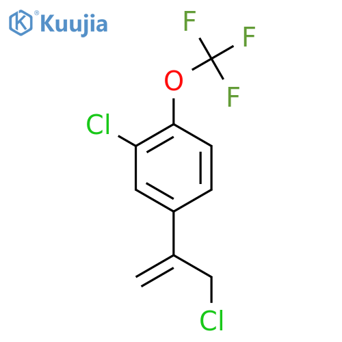 2-chloro-4-(3-chloroprop-1-en-2-yl)-1-(trifluoromethoxy)benzene structure