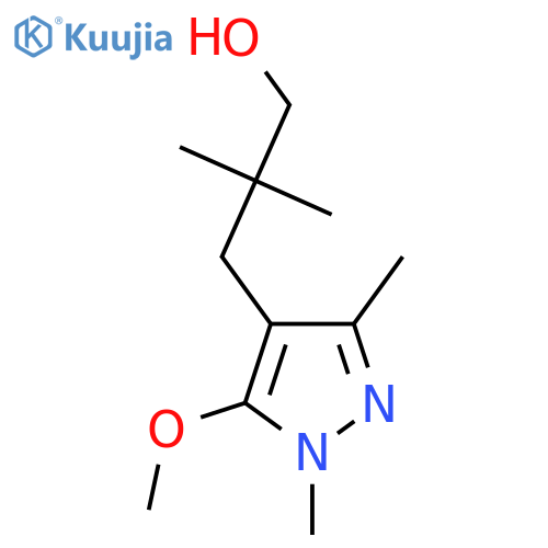 3-(5-methoxy-1,3-dimethyl-1H-pyrazol-4-yl)-2,2-dimethylpropan-1-ol structure