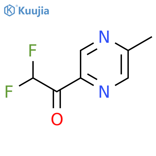 2,2-difluoro-1-(5-methylpyrazin-2-yl)ethan-1-one structure