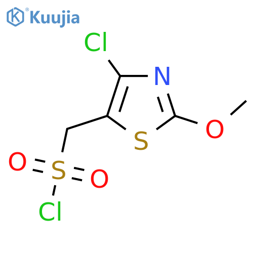 (4-chloro-2-methoxy-1,3-thiazol-5-yl)methanesulfonyl chloride structure