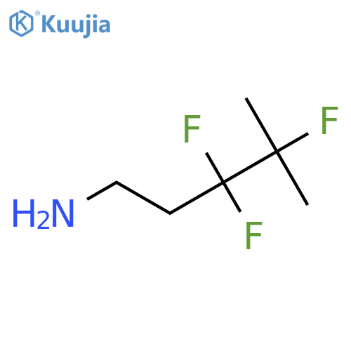 3,3,4-trifluoro-4-methylpentan-1-amine structure
