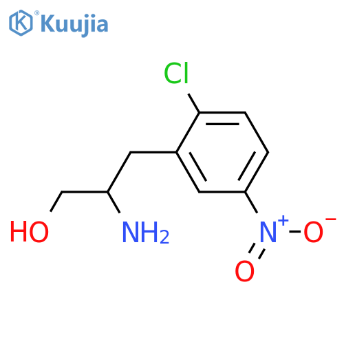 2-amino-3-(2-chloro-5-nitrophenyl)propan-1-ol structure
