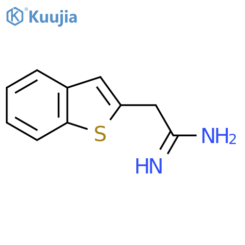 2-(1-benzothiophen-2-yl)ethanimidamide structure