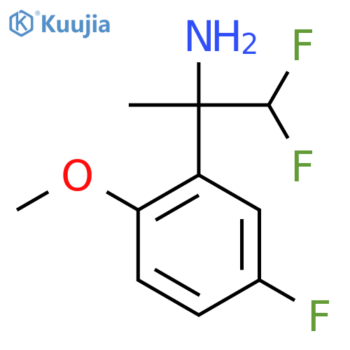 1,1-difluoro-2-(5-fluoro-2-methoxyphenyl)propan-2-amine structure