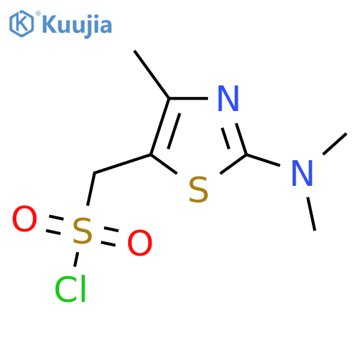 2-(dimethylamino)-4-methyl-1,3-thiazol-5-ylmethanesulfonyl chloride structure