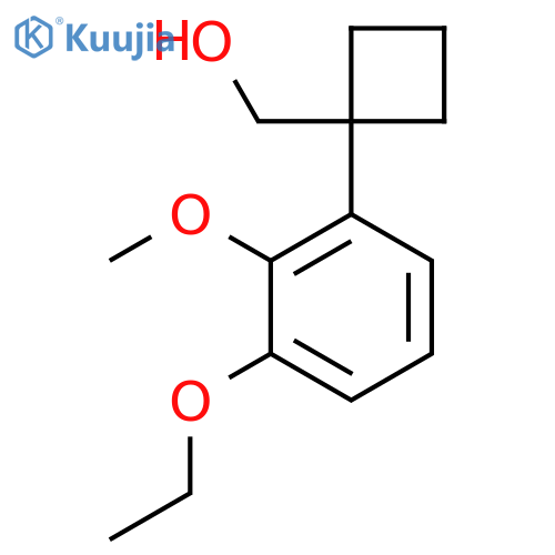 1-(3-ethoxy-2-methoxyphenyl)cyclobutylmethanol structure