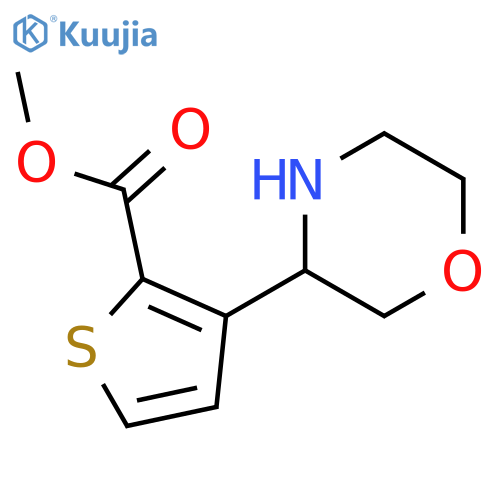 methyl 3-(morpholin-3-yl)thiophene-2-carboxylate structure