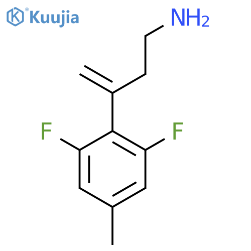 3-(2,6-difluoro-4-methylphenyl)but-3-en-1-amine structure