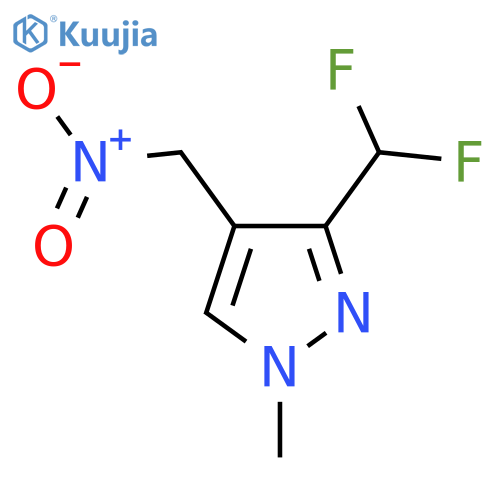 3-(difluoromethyl)-1-methyl-4-(nitromethyl)-1H-pyrazole structure