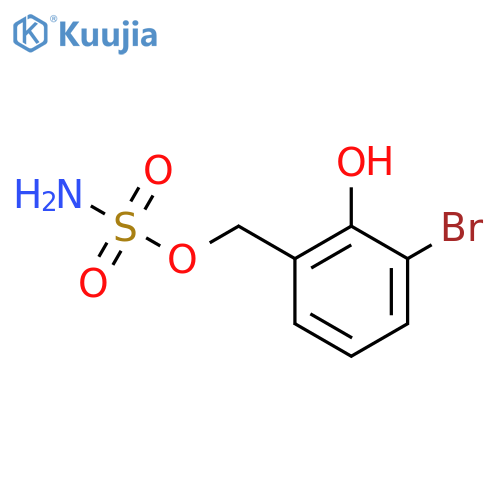 (3-bromo-2-hydroxyphenyl)methyl sulfamate structure