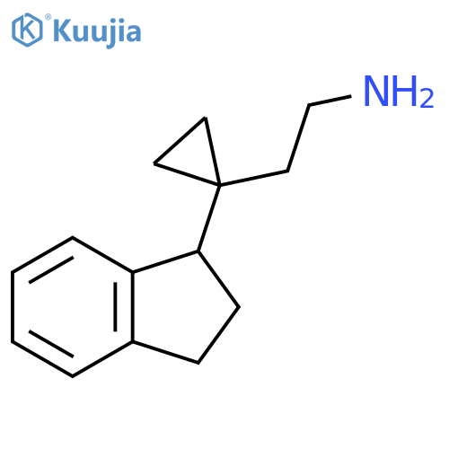 2-1-(2,3-dihydro-1H-inden-1-yl)cyclopropylethan-1-amine structure