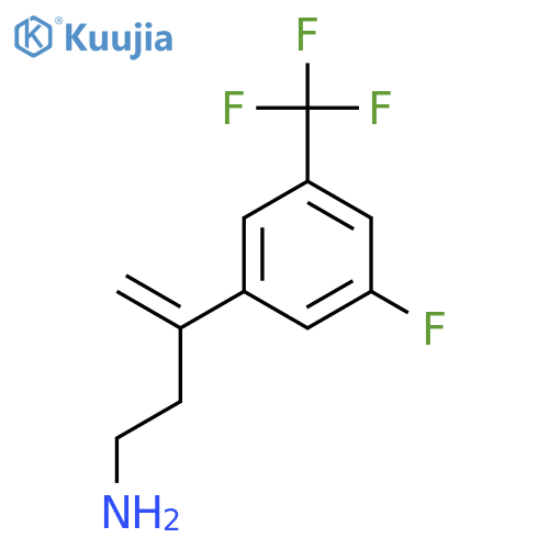 3-3-fluoro-5-(trifluoromethyl)phenylbut-3-en-1-amine structure