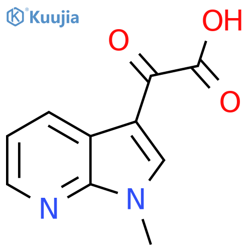 2-{1-methyl-1H-pyrrolo2,3-bpyridin-3-yl}-2-oxoacetic acid structure