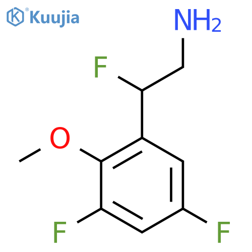 2-(3,5-difluoro-2-methoxyphenyl)-2-fluoroethan-1-amine structure