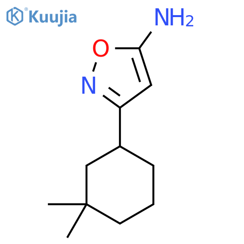 3-(3,3-dimethylcyclohexyl)-1,2-oxazol-5-amine structure