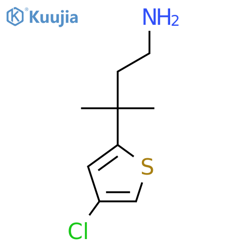 3-(4-chlorothiophen-2-yl)-3-methylbutan-1-amine structure