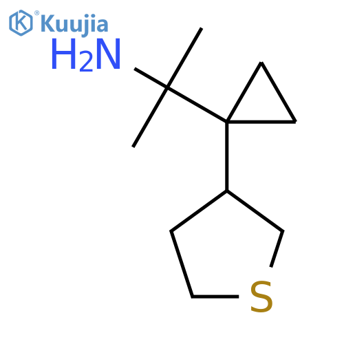 2-1-(thiolan-3-yl)cyclopropylpropan-2-amine structure