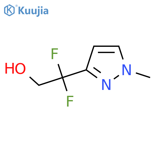2,2-difluoro-2-(1-methyl-1H-pyrazol-3-yl)ethan-1-ol structure