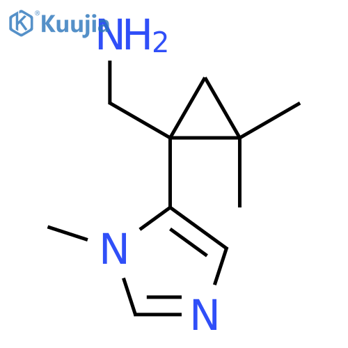 2,2-dimethyl-1-(1-methyl-1H-imidazol-5-yl)cyclopropylmethanamine structure