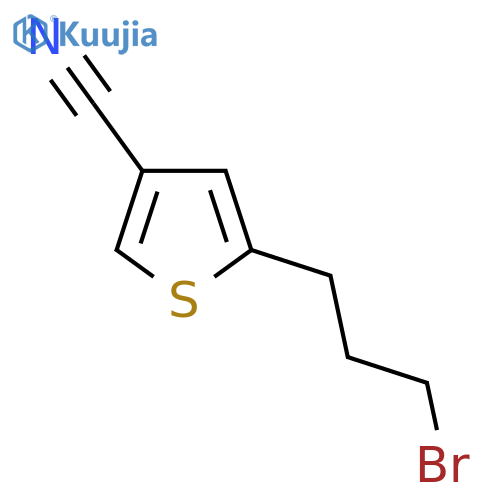 5-(3-bromopropyl)thiophene-3-carbonitrile structure