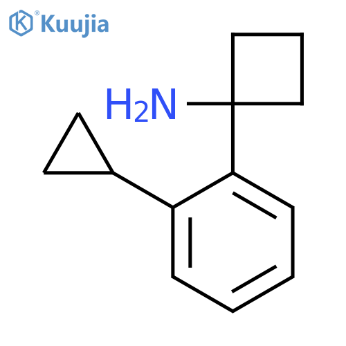 1-(2-cyclopropylphenyl)cyclobutan-1-amine structure