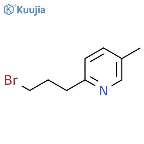 2-(3-bromopropyl)-5-methylpyridine structure