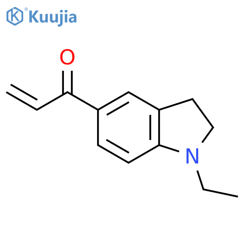 1-(1-ethyl-2,3-dihydro-1H-indol-5-yl)prop-2-en-1-one structure
