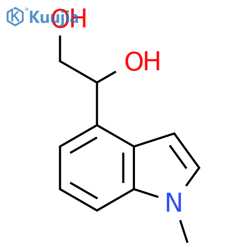 1-(1-methyl-1H-indol-4-yl)ethane-1,2-diol structure