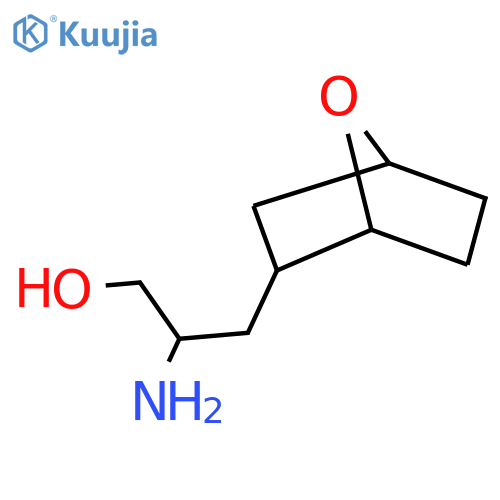 2-amino-3-{7-oxabicyclo2.2.1heptan-2-yl}propan-1-ol structure