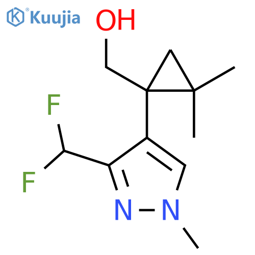 {1-3-(difluoromethyl)-1-methyl-1H-pyrazol-4-yl-2,2-dimethylcyclopropyl}methanol structure